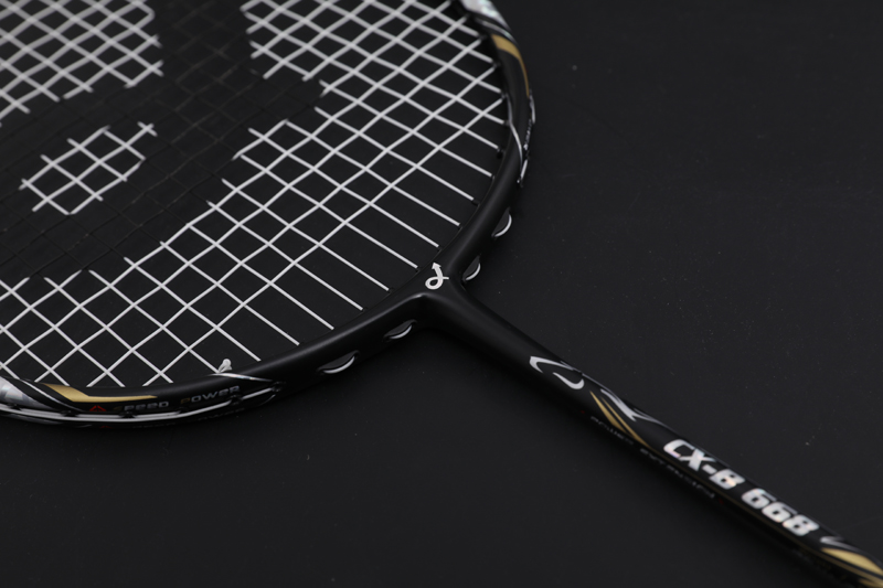 Raqueta de bádminton de carbono premium CX-B668 negra