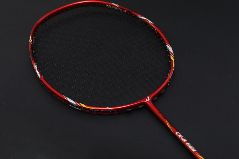 Raqueta de bádminton de carbono premium CX-B668 Crimson